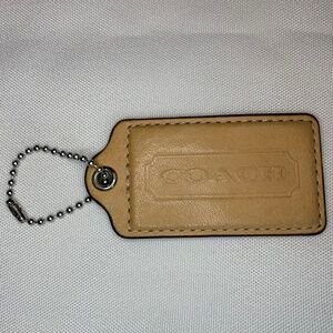XL Coach Hang Tag 3” x 1.5” Mellow Beige Color!